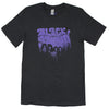 Faded Distressed Purple Graffiti Logo T-shirt