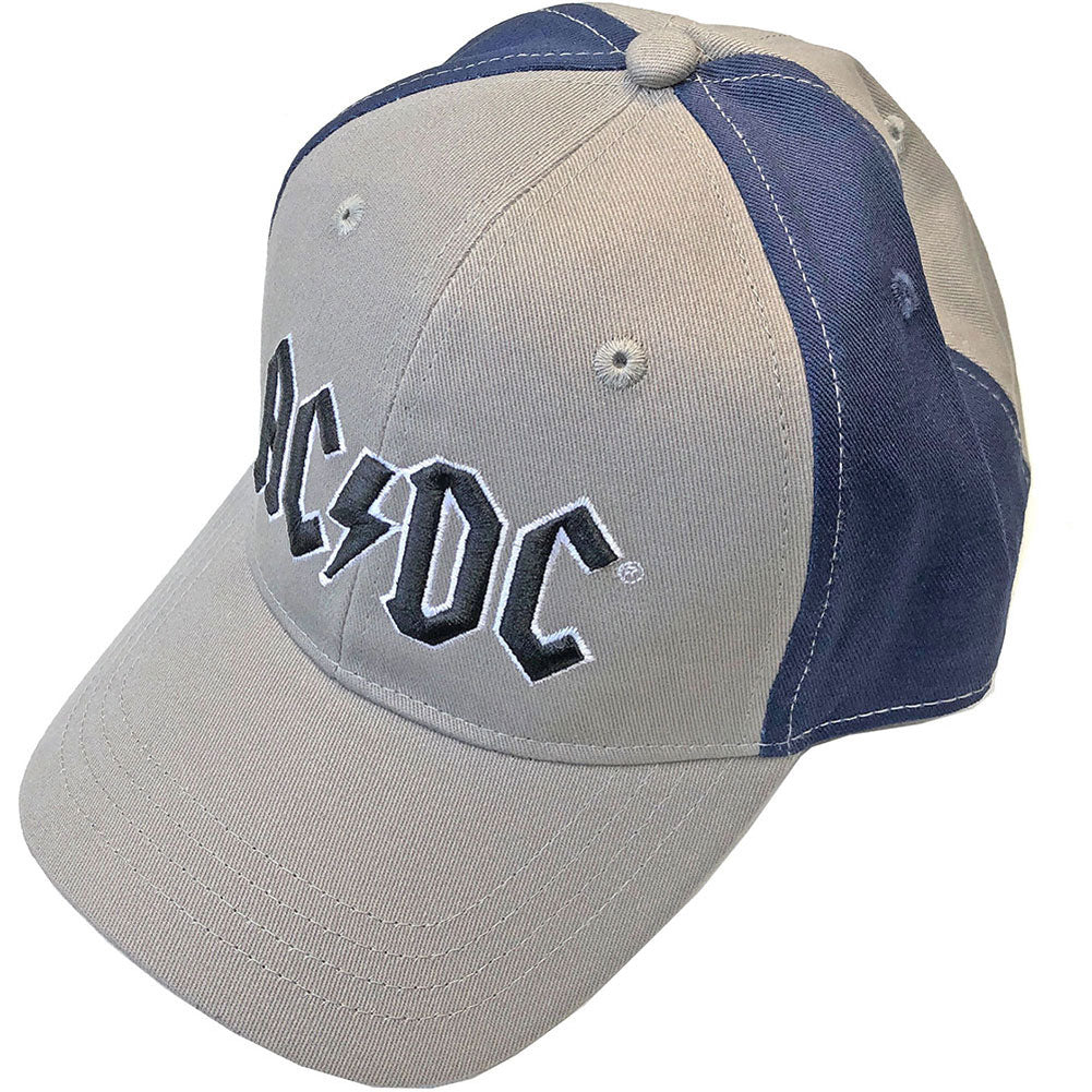 AC/DC Black Logo (2 Tone) Baseball Cap Front