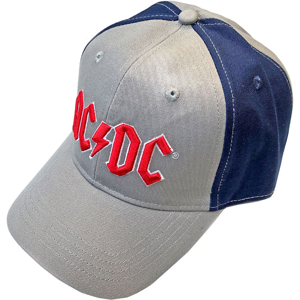 AC/DC Red Logo (2 Tone) Baseball Cap Front