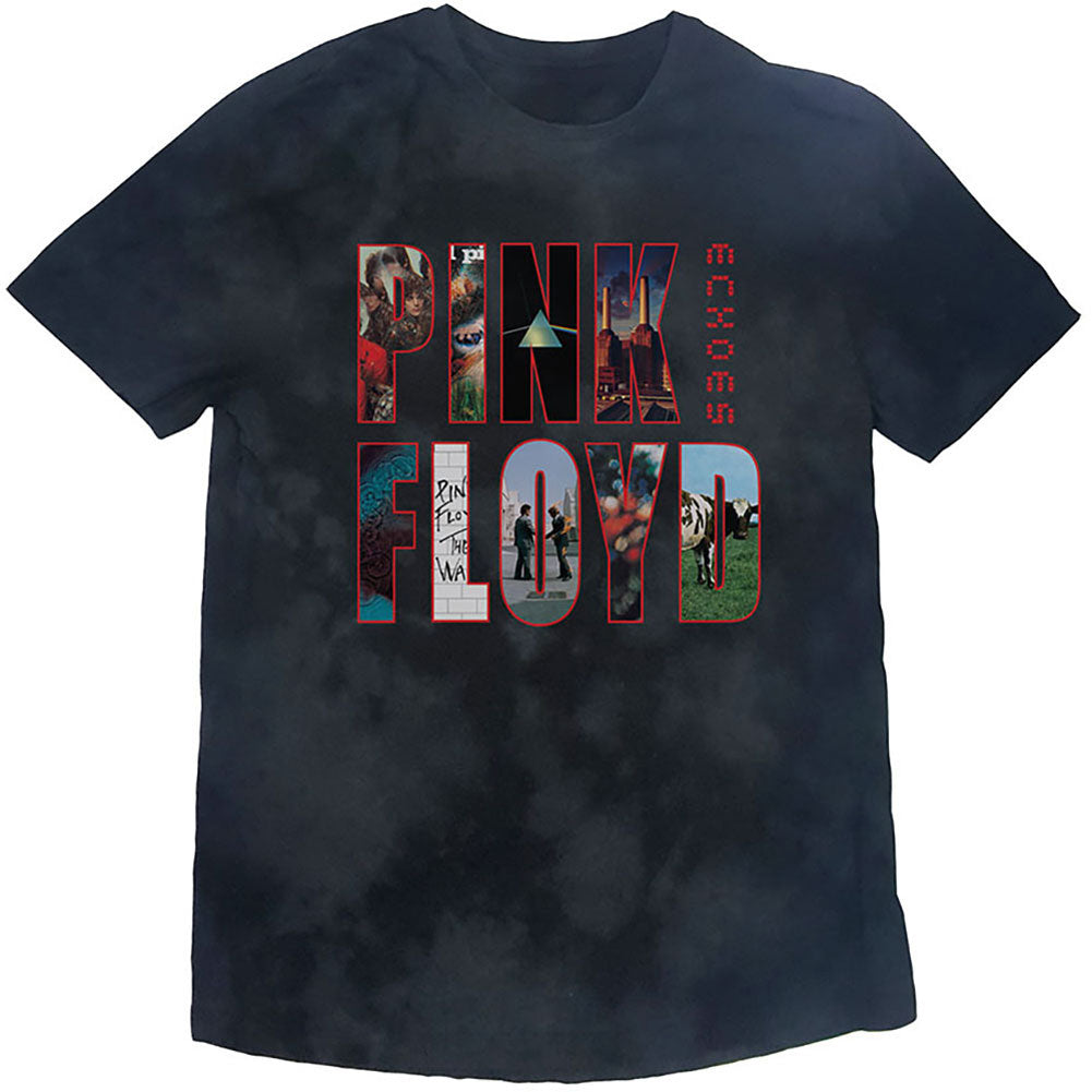 Pink Floyd Echoes Album Montage (Dip-Dye) Tie Dye T-shirt Front