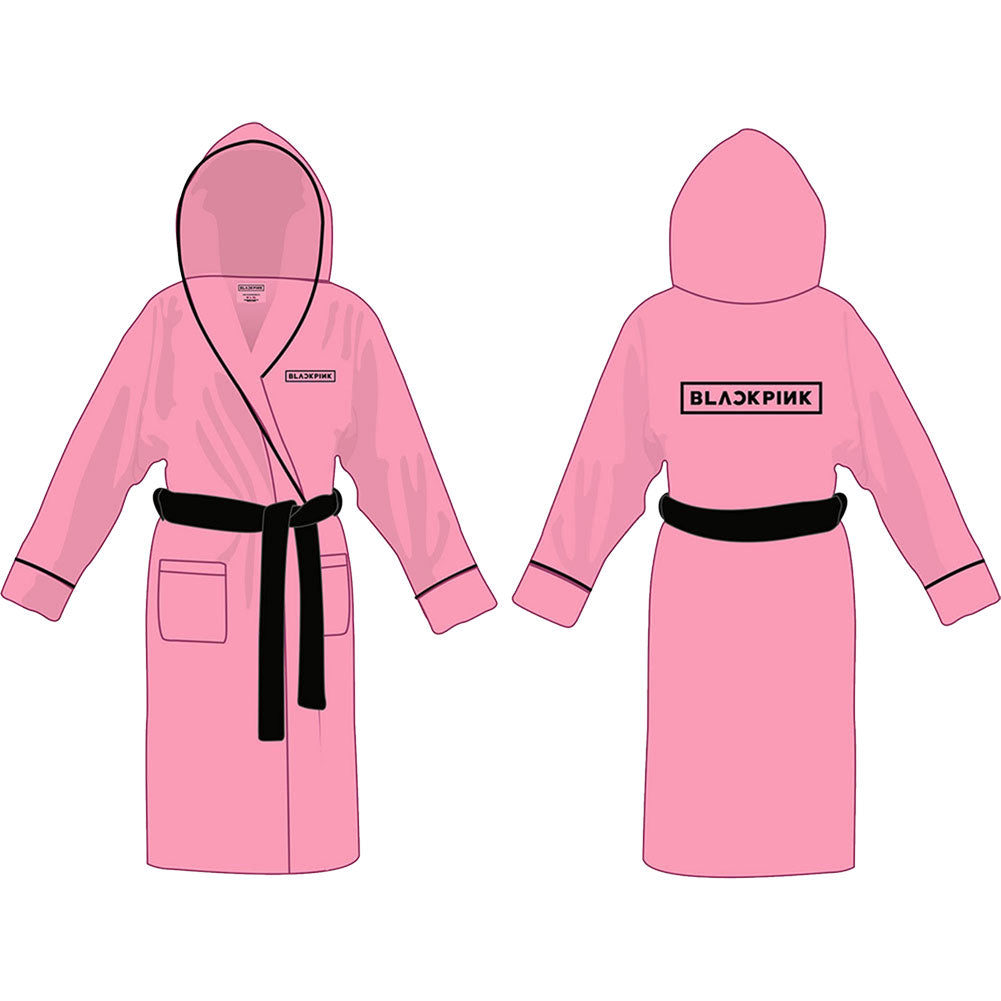 BlackPink Logo Bath Robe Front