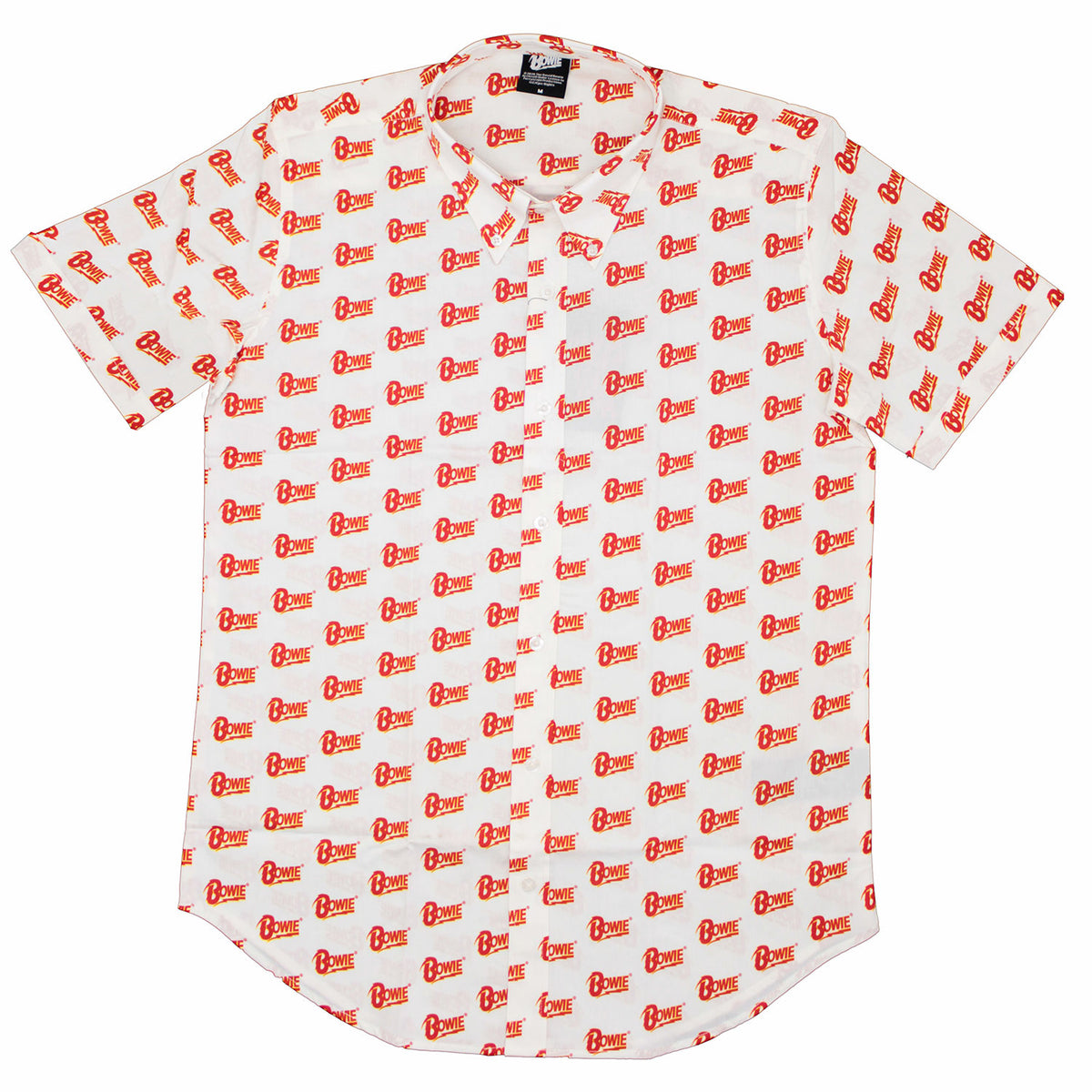 David Bowie Logo Pattern (All Over Print) Dress Shirt Front