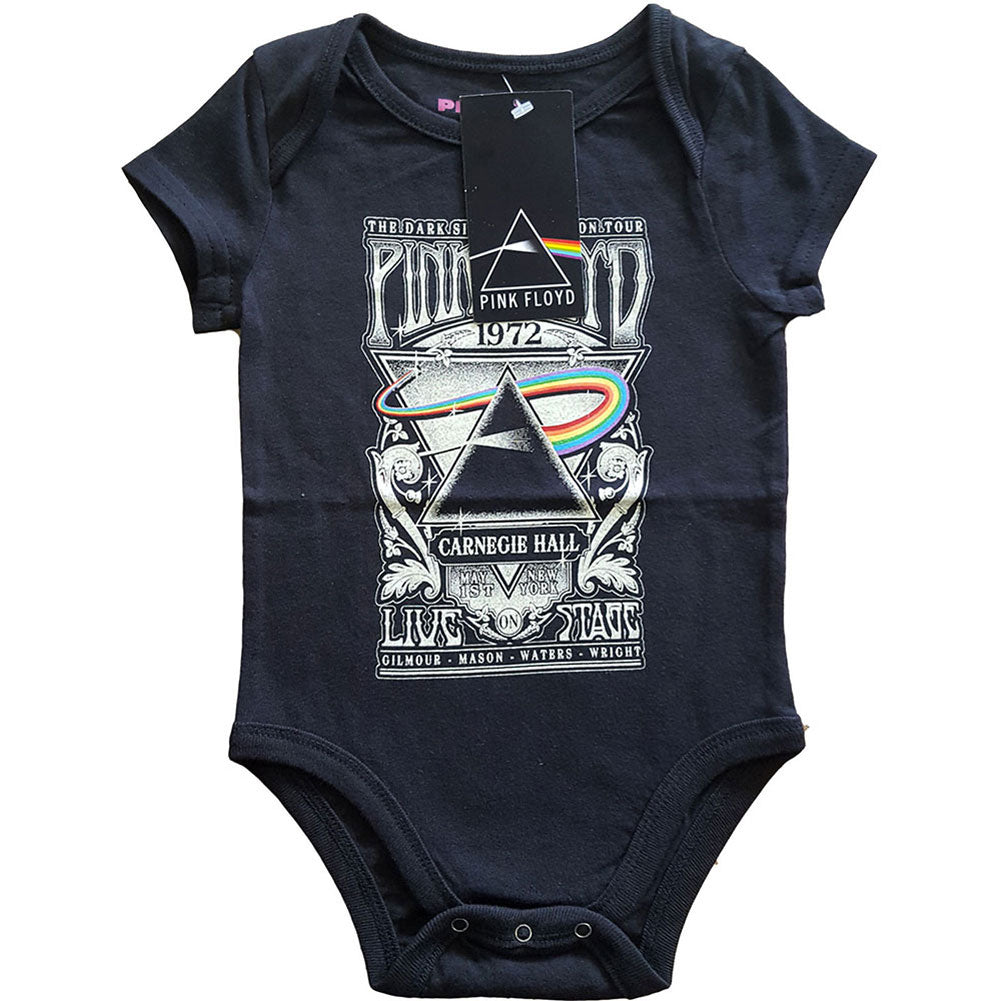 Pink Floyd Carnegie Hall Poster Kids Baby Grow Bodysuit Front