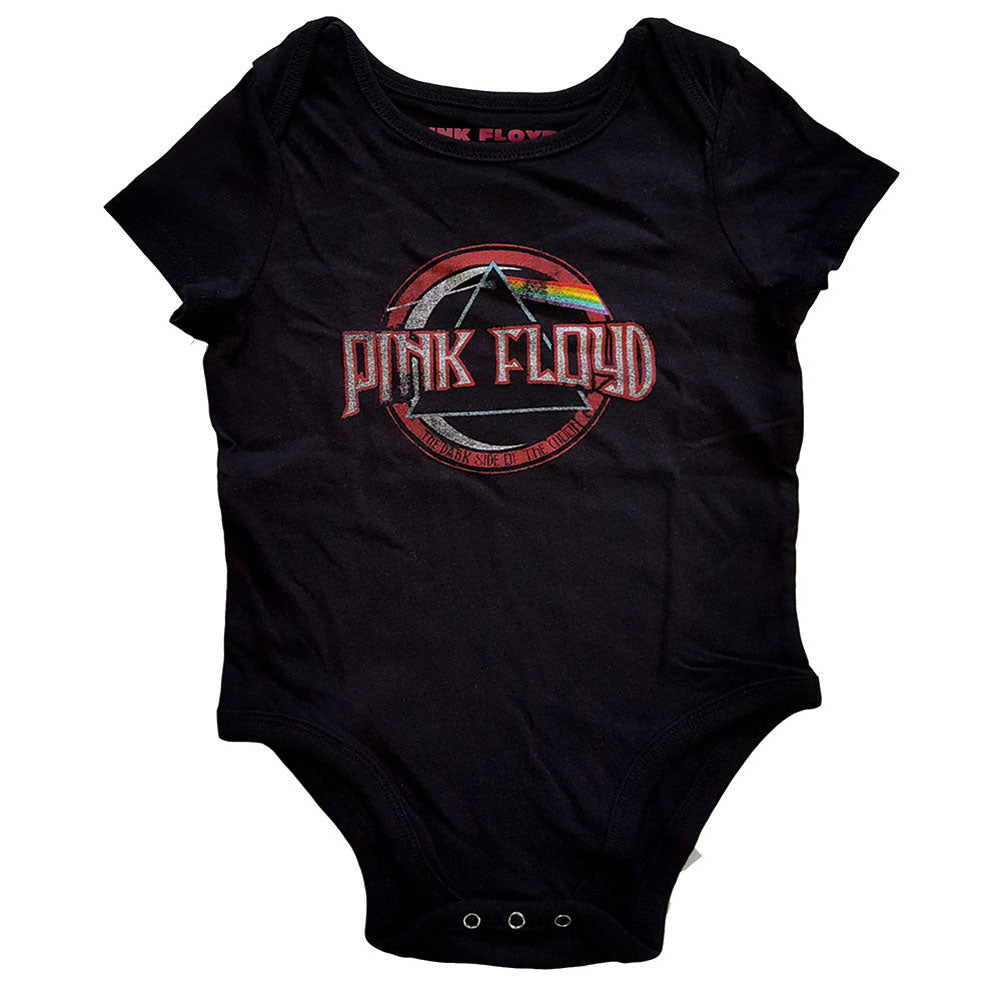 Pink Floyd Vintage Dark Side of the Moon Seal Kids Baby Grow Bodysuit Front