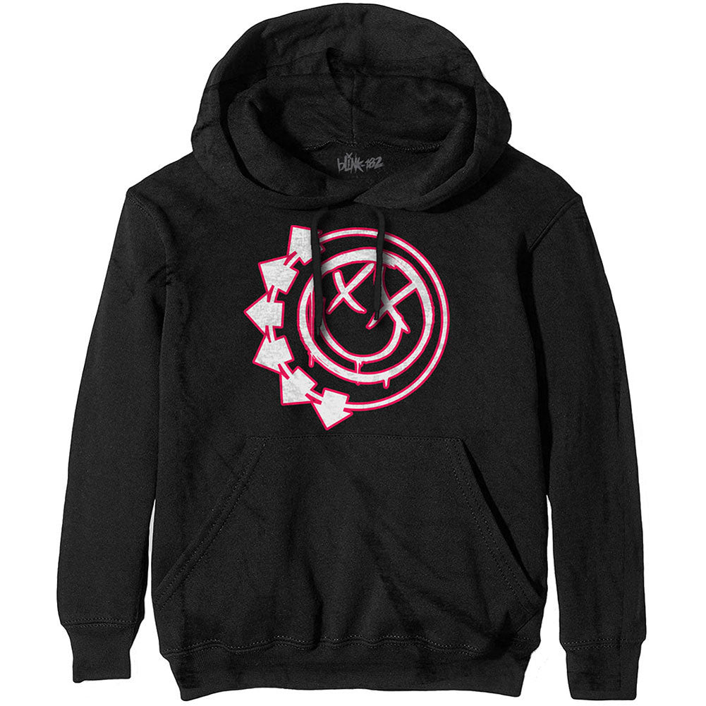 Blink 182 Six Arrow Smile Face Hooded Sweatshirt Front