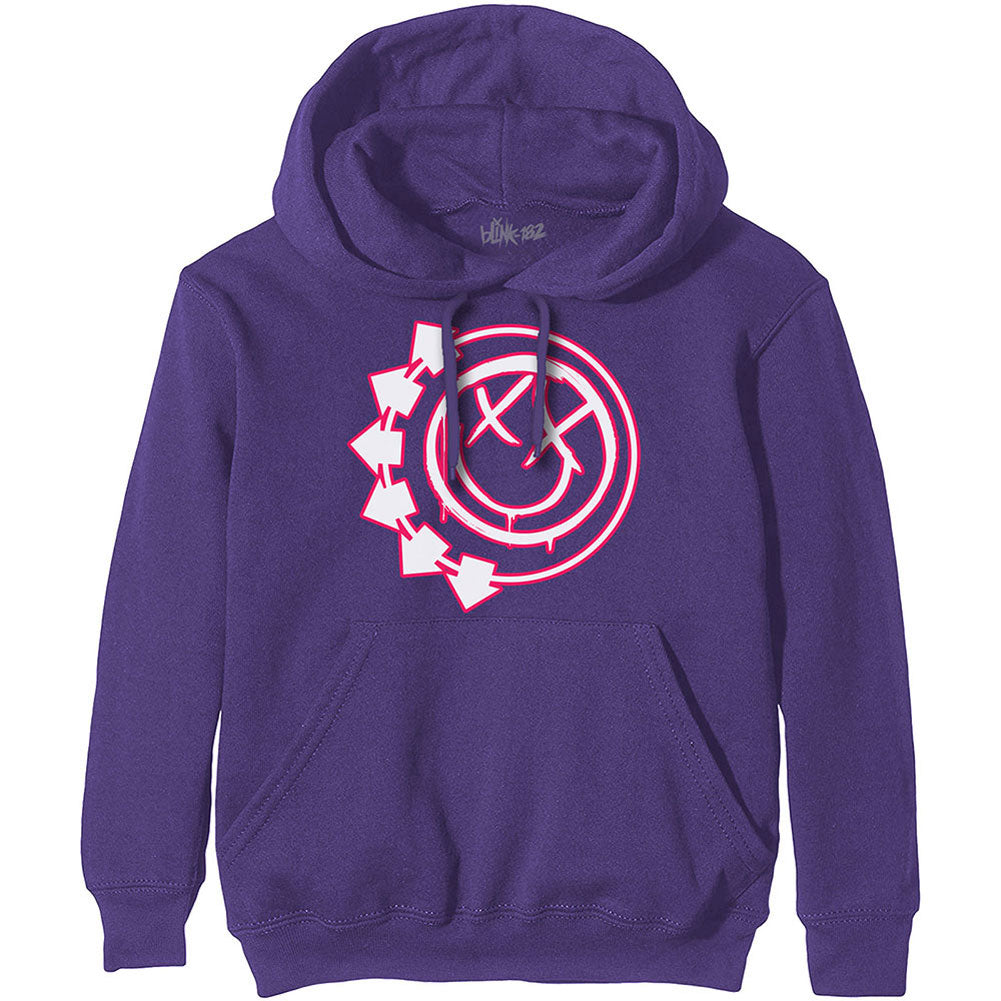 Blink 182 Six Arrow Smile Face Hooded Sweatshirt Front