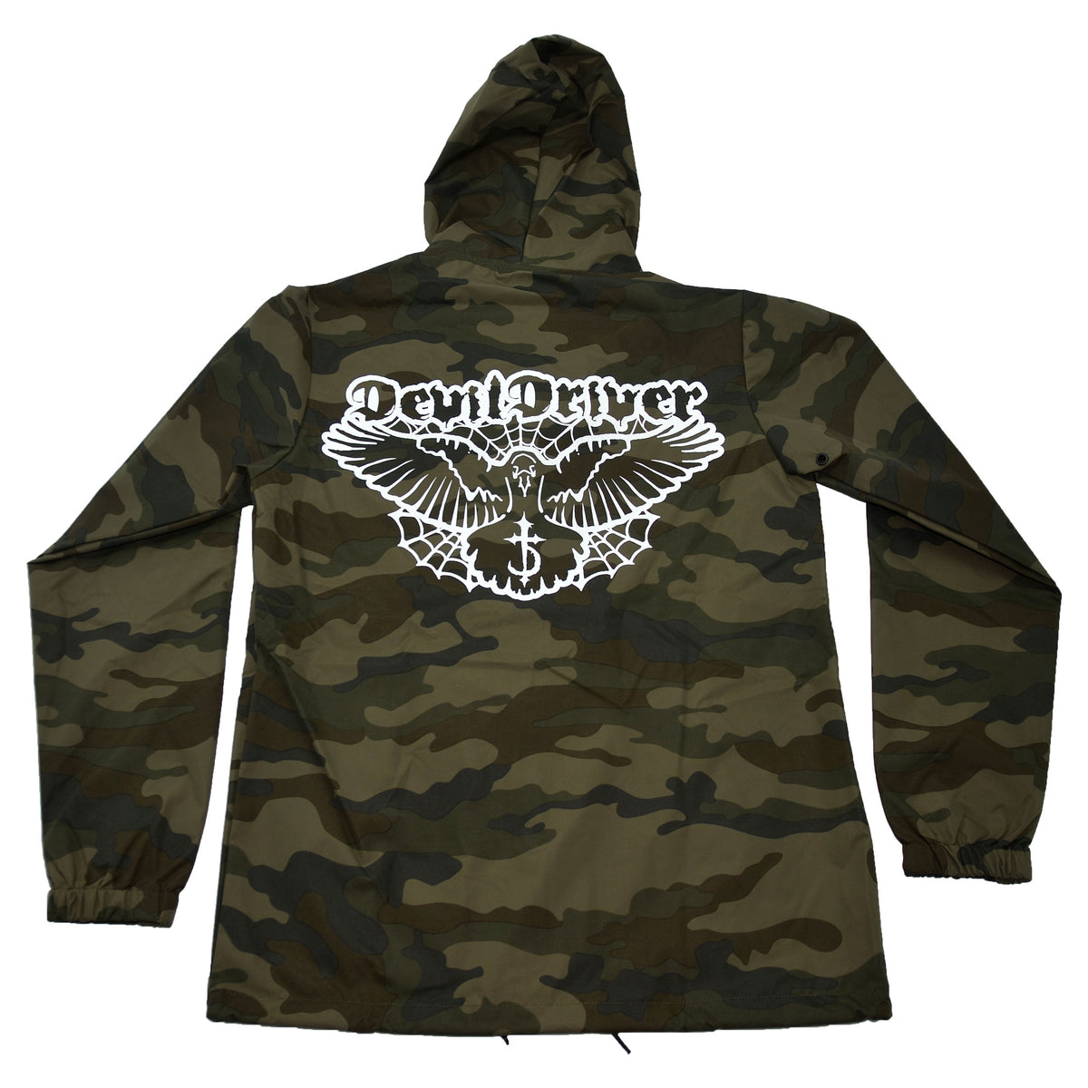 Devil Driver Bird Camo Windbreaker Jacket Windbreaker Back