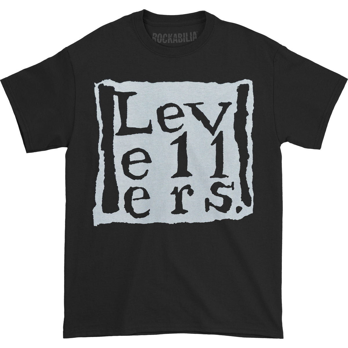 Levellers Solid Square Black T-shirt Front