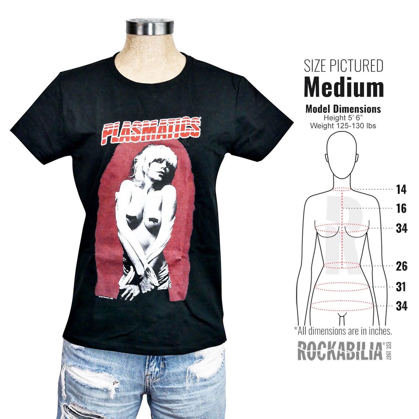 Plasmatics Wendy O Women's T-shirt Junior Top Alt 3