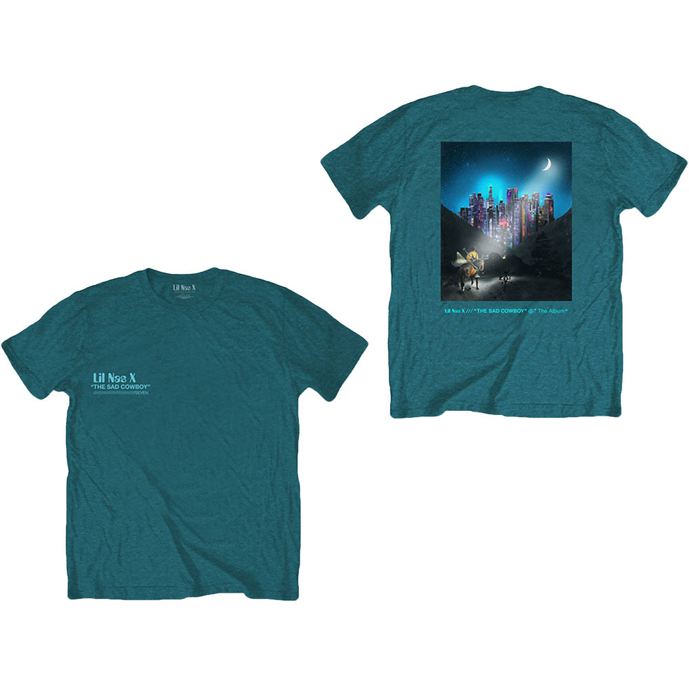 Lil Nas X Album (Back Print) Slim Fit T-shirt Front