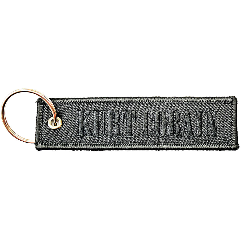 Kurt Cobain Logo (Double Sided Patch) Embroidered Key Chain Front