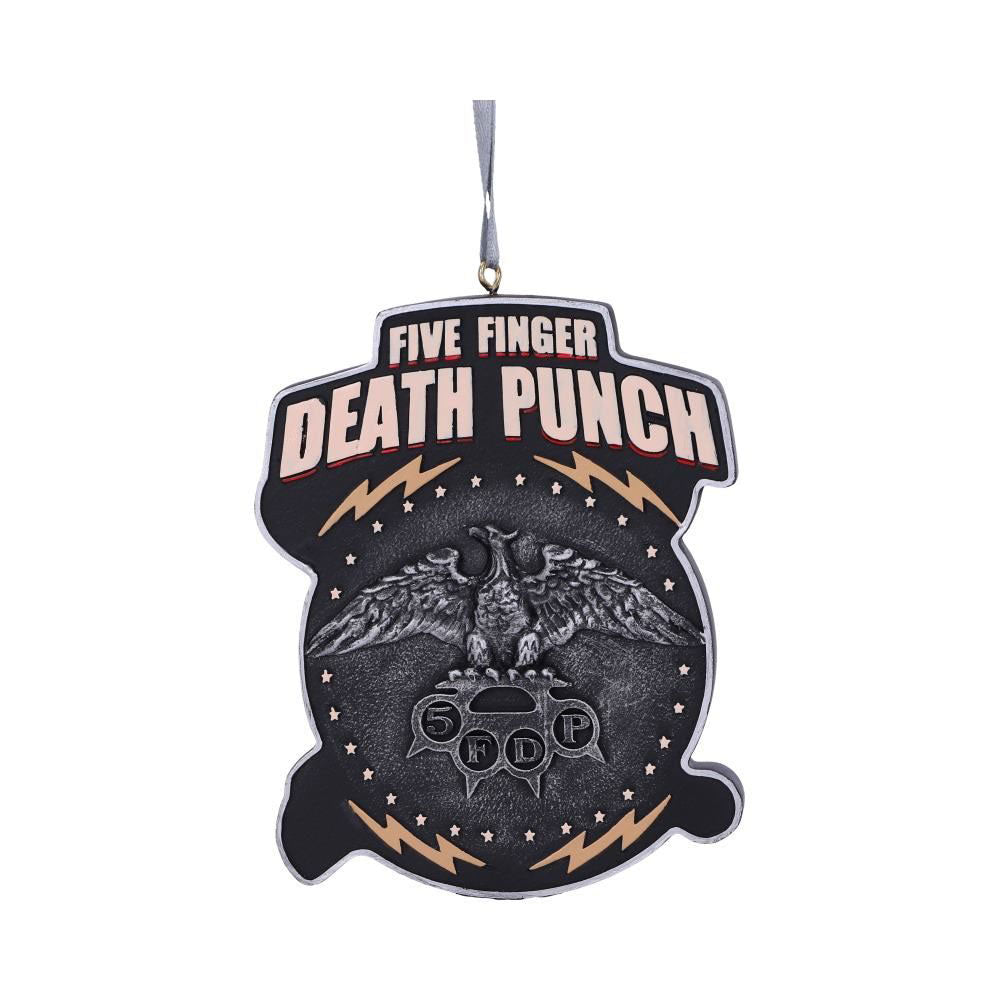 Five Finger Death Punch Hanging 9.5cm Christmas Ornament Back