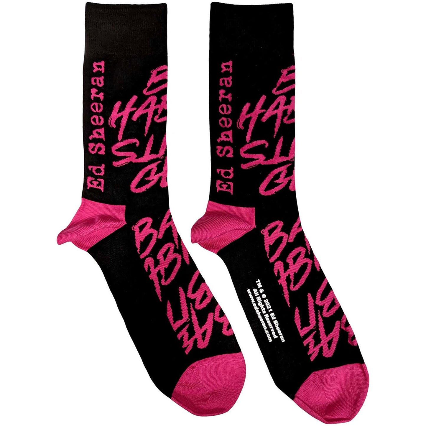 Ed Sheeran Bad Habits (US Men's Shoe Size 8 - 12) Socks Front