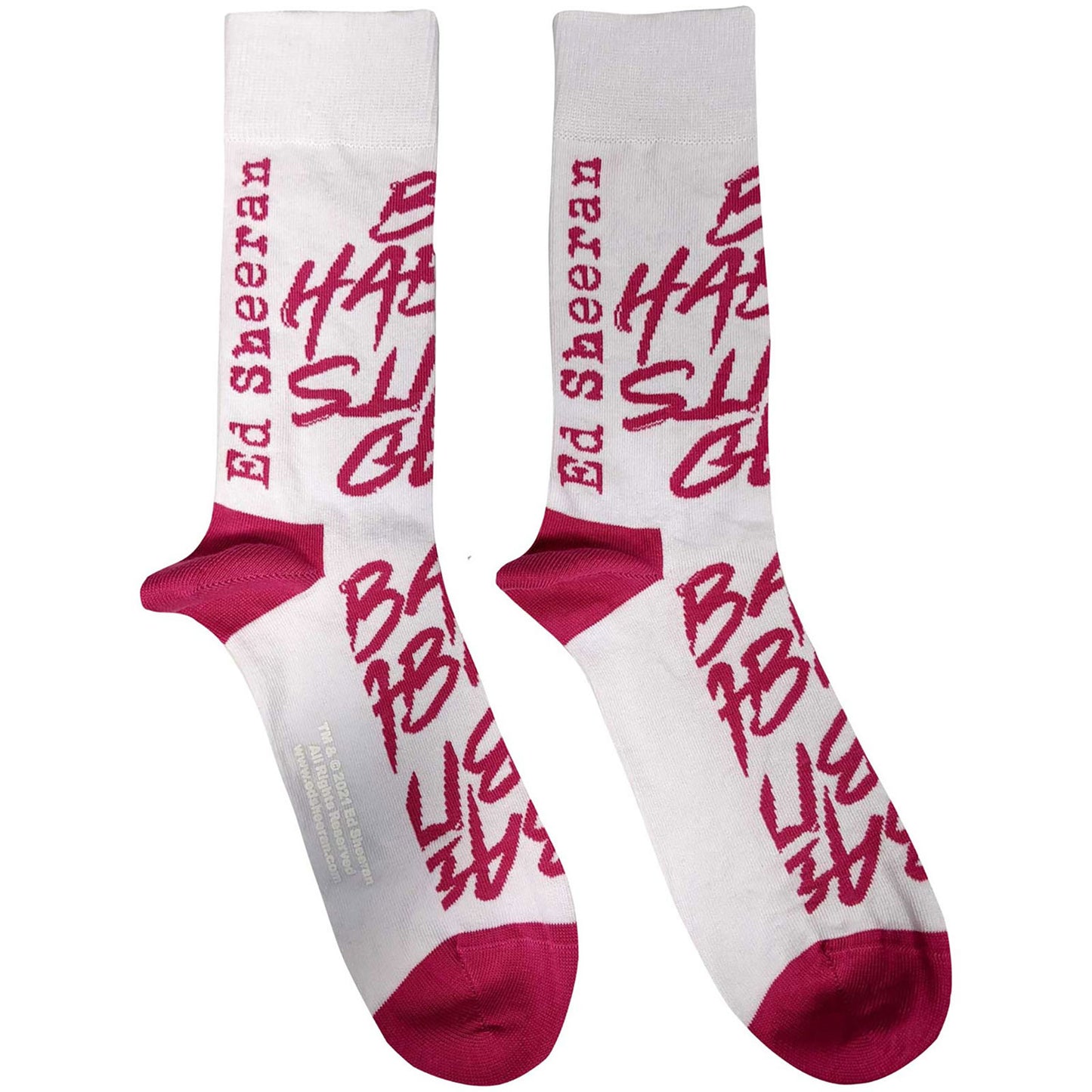 Ed Sheeran Bad Habits (US Men's Shoe Size 8 - 12) Socks Front