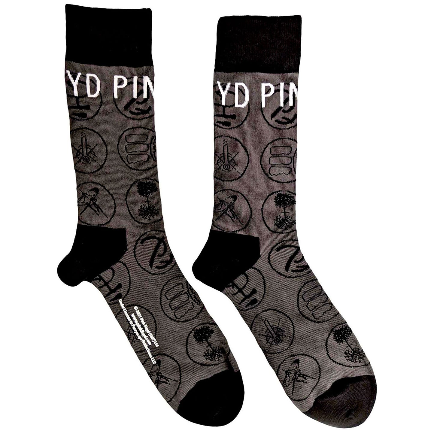 Pink Floyd Later Years (US Men's Shoe Size 8 - 12) Socks Front