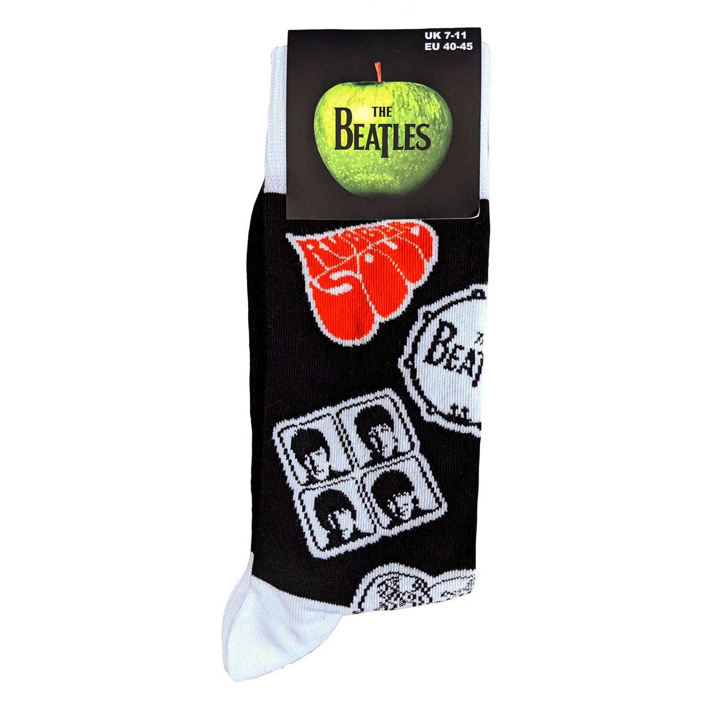 Beatles Icons (US Men's Shoe Size 8 - 12) Socks Back