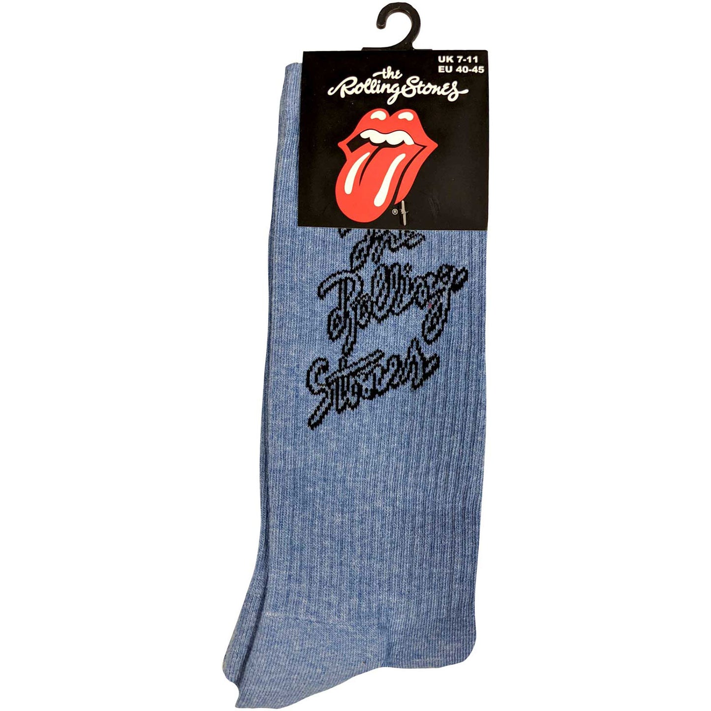 Rolling Stones Script Logo (US Men's Shoe Size 8 - 12) Socks Back