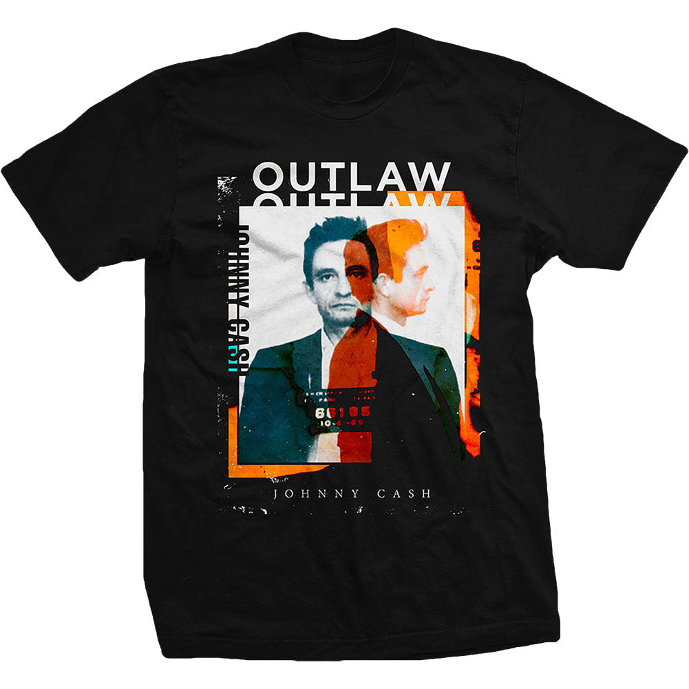 Johnny Cash Outlaw Photo Slim Fit T-shirt Front