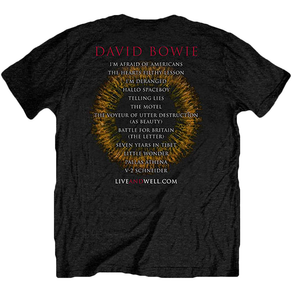 David Bowie LiveandWell.com (Back Print) Slim Fit T-shirt Back