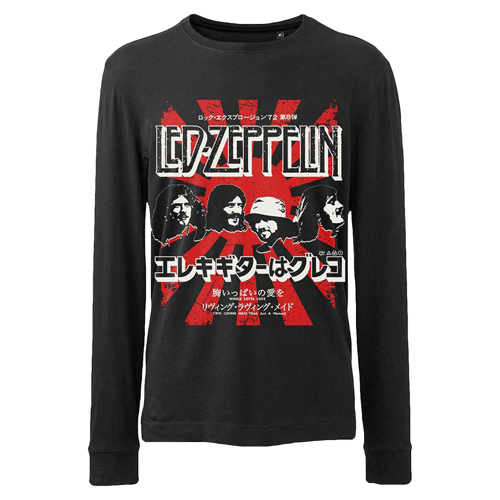 Led Zeppelin Japanese Burst Long Sleeve Front