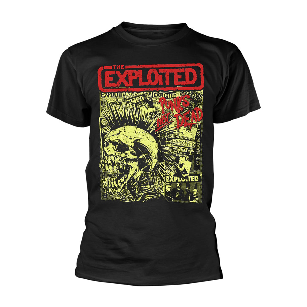 Exploited Punks Not Dead (black) T-shirt Front