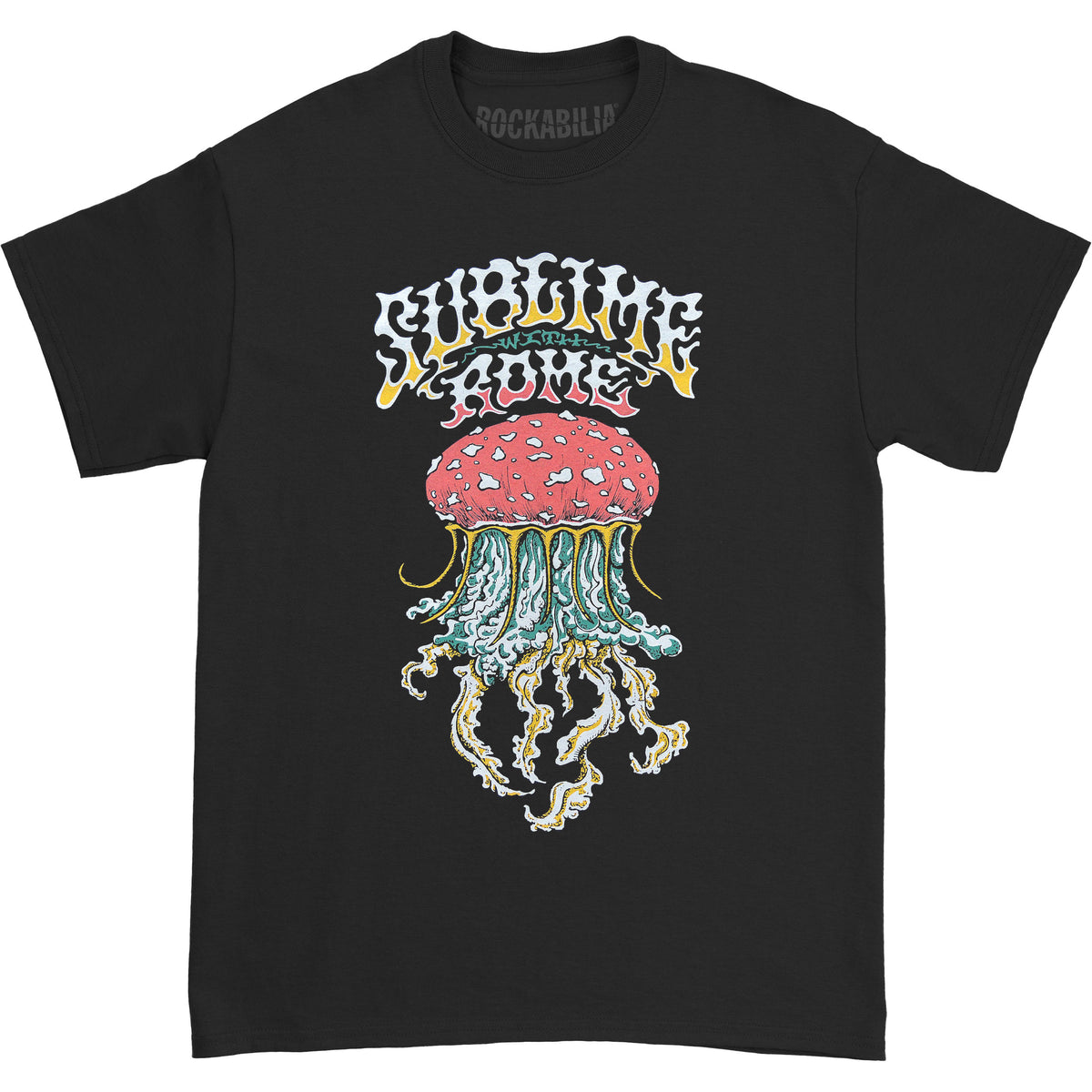 Sublime With Rome Mushroom Jellyfish T-shirt Front