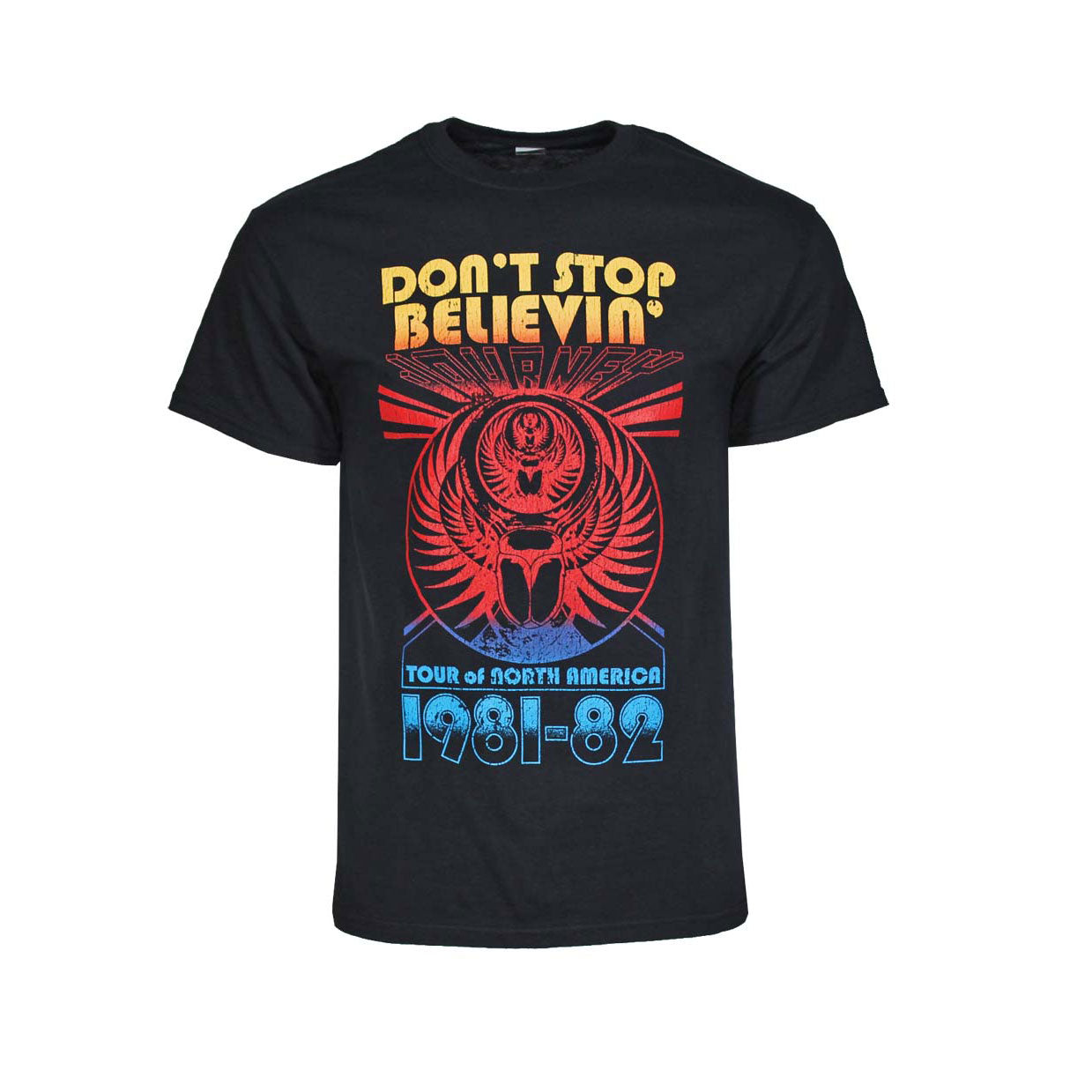 Journey Black DSB Retro Tour T-shirt Front