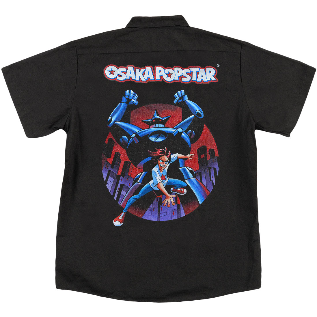 Osaka Popstar Robot Workshirt Work Shirt Back