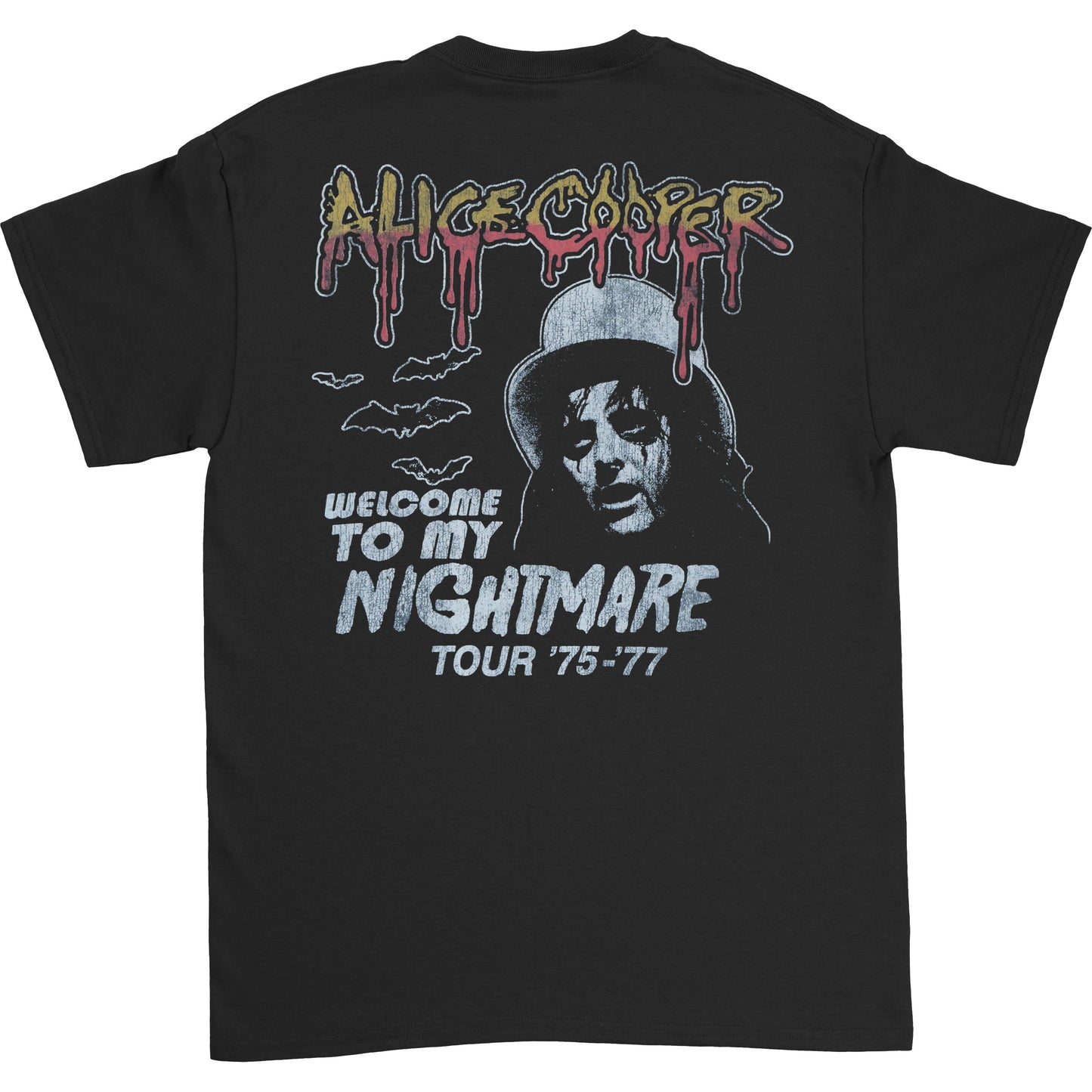 Alice Cooper Triangle Bats T-shirt Back