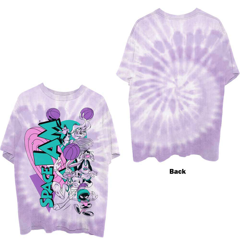 Space Jam Retro Squad (Dip-Dye) Tie Dye T-shirt Front
