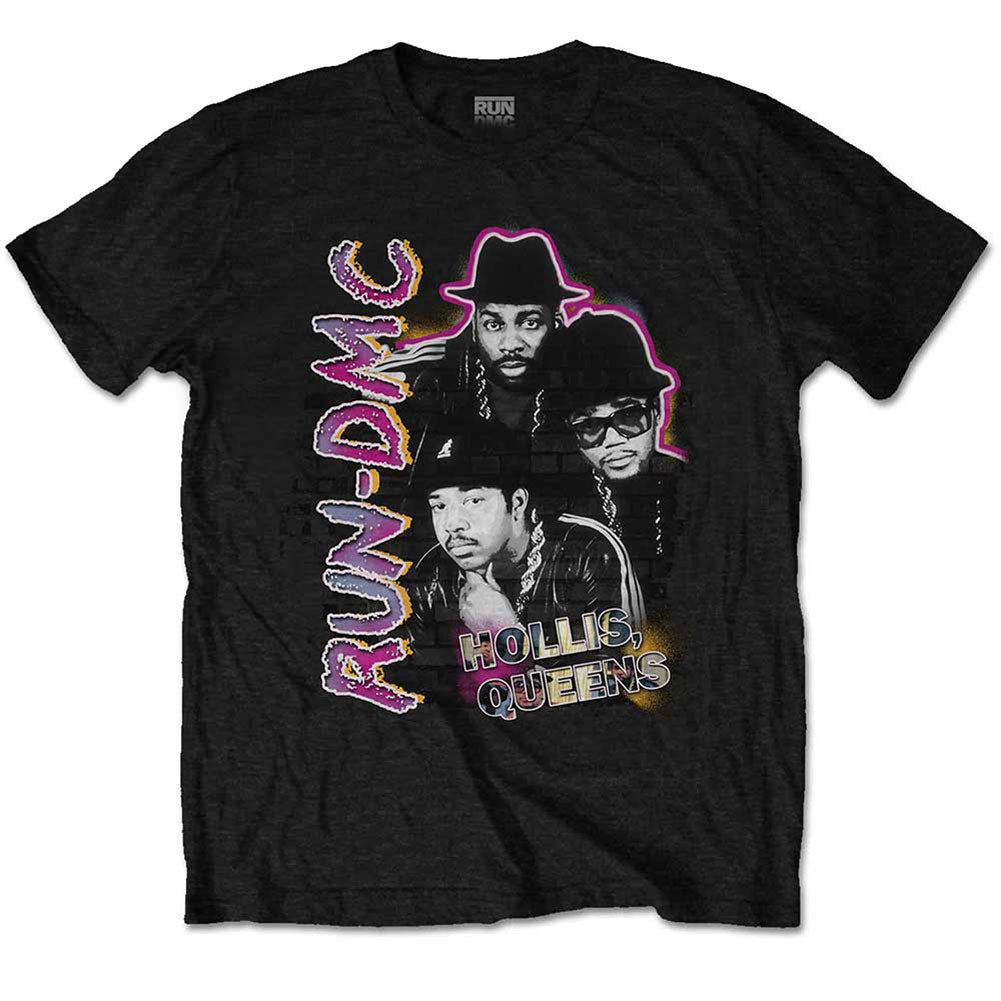 Run DMC Hollis Queens Homage Slim Fit T-shirt Front