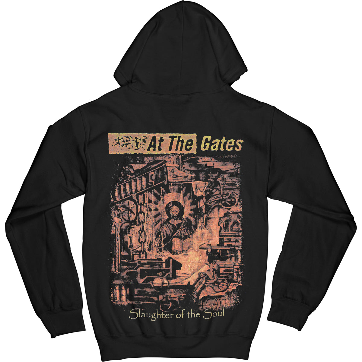 At The Gates Slaughter Of The Soul Zippered Hooded Sweatshirt Back