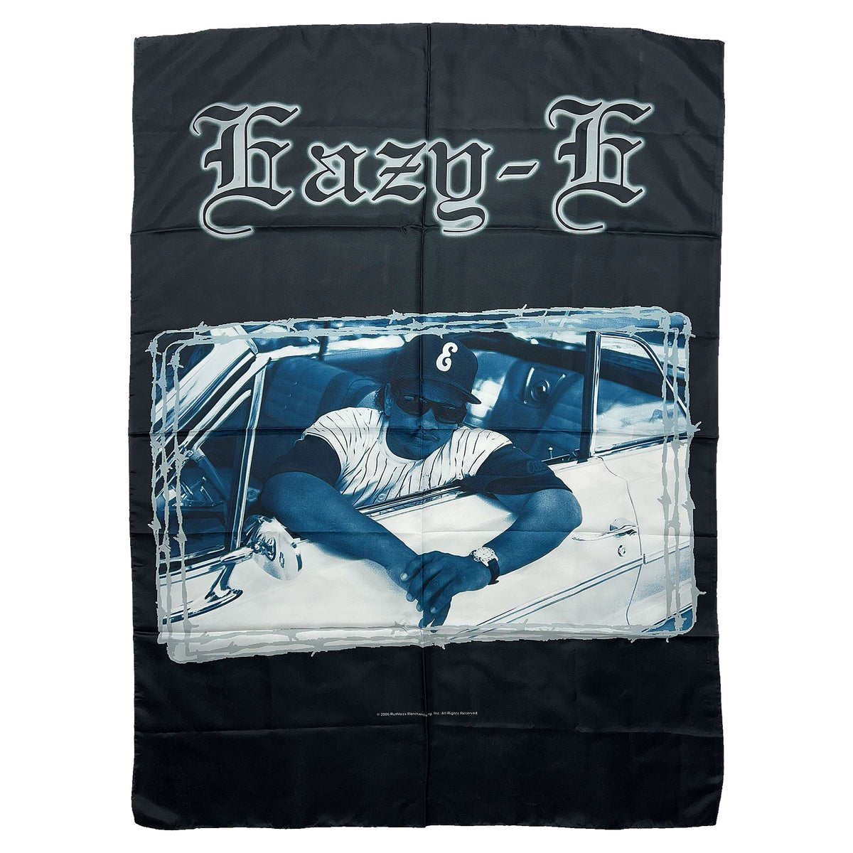 Eazy E Duotone Poster Flag Front