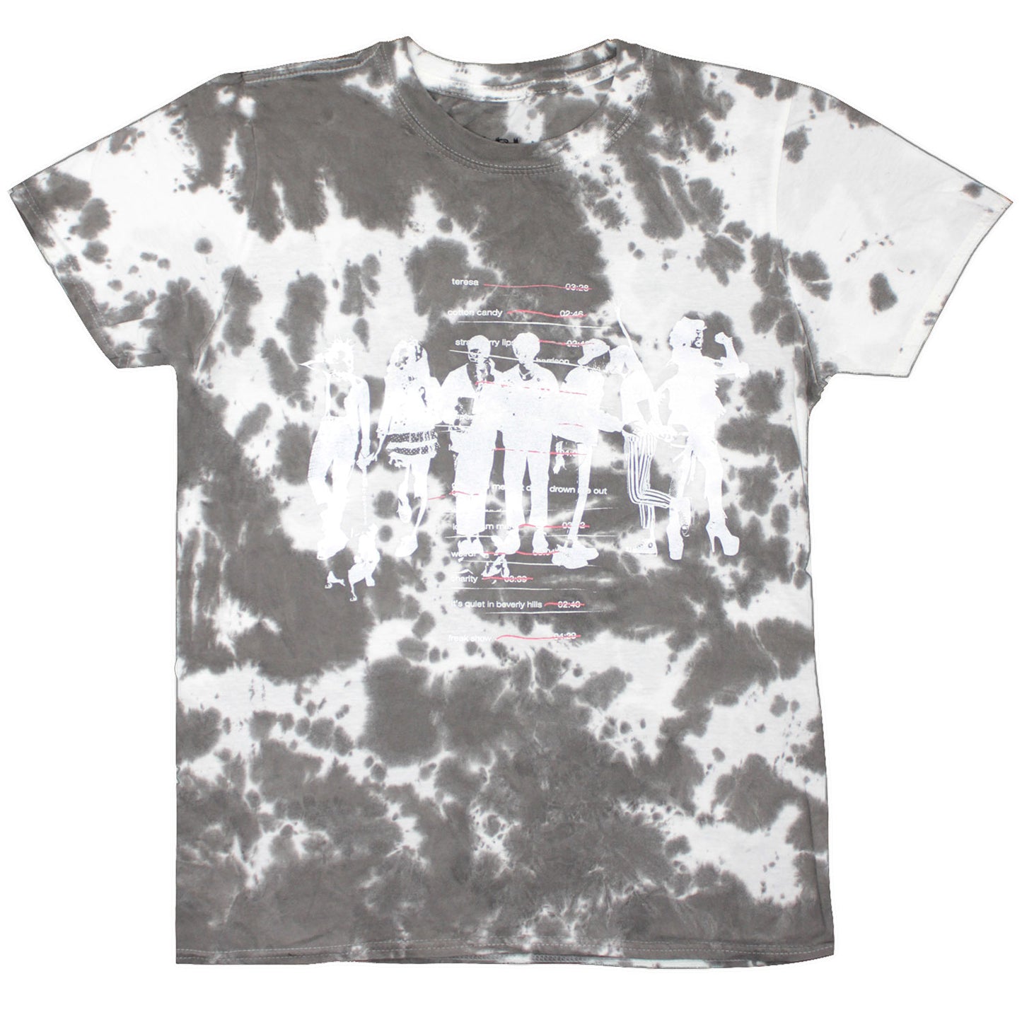Yungblud Weird Tracklist (Dip-Dye) Tie Dye T-shirt Front