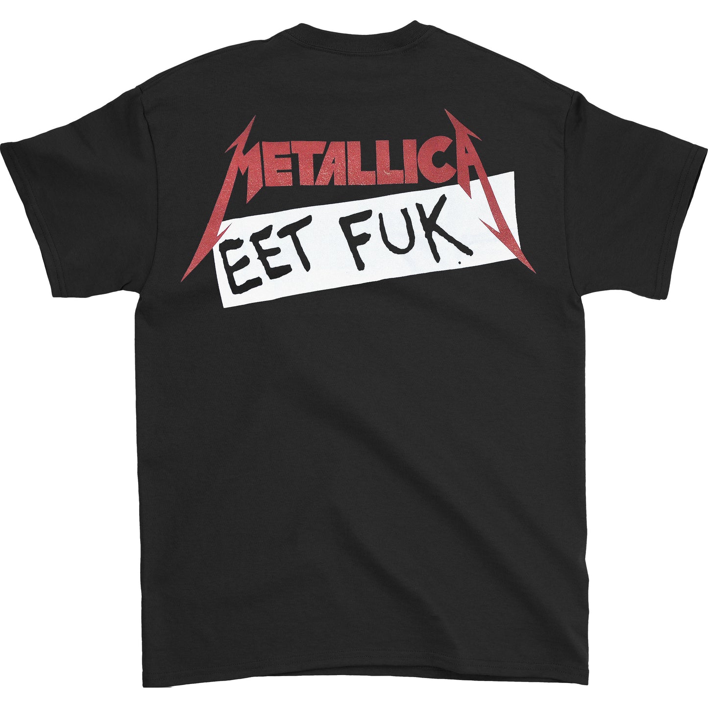 Metallica Eet Fuk (Back Print) Slim Fit T-shirt Back