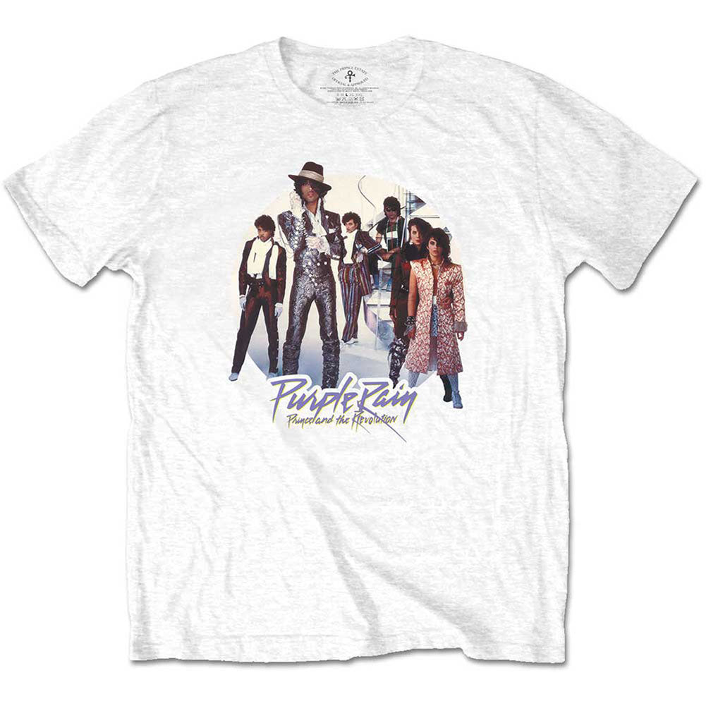 Prince Purple Rain Circle Slim Fit T-shirt Front