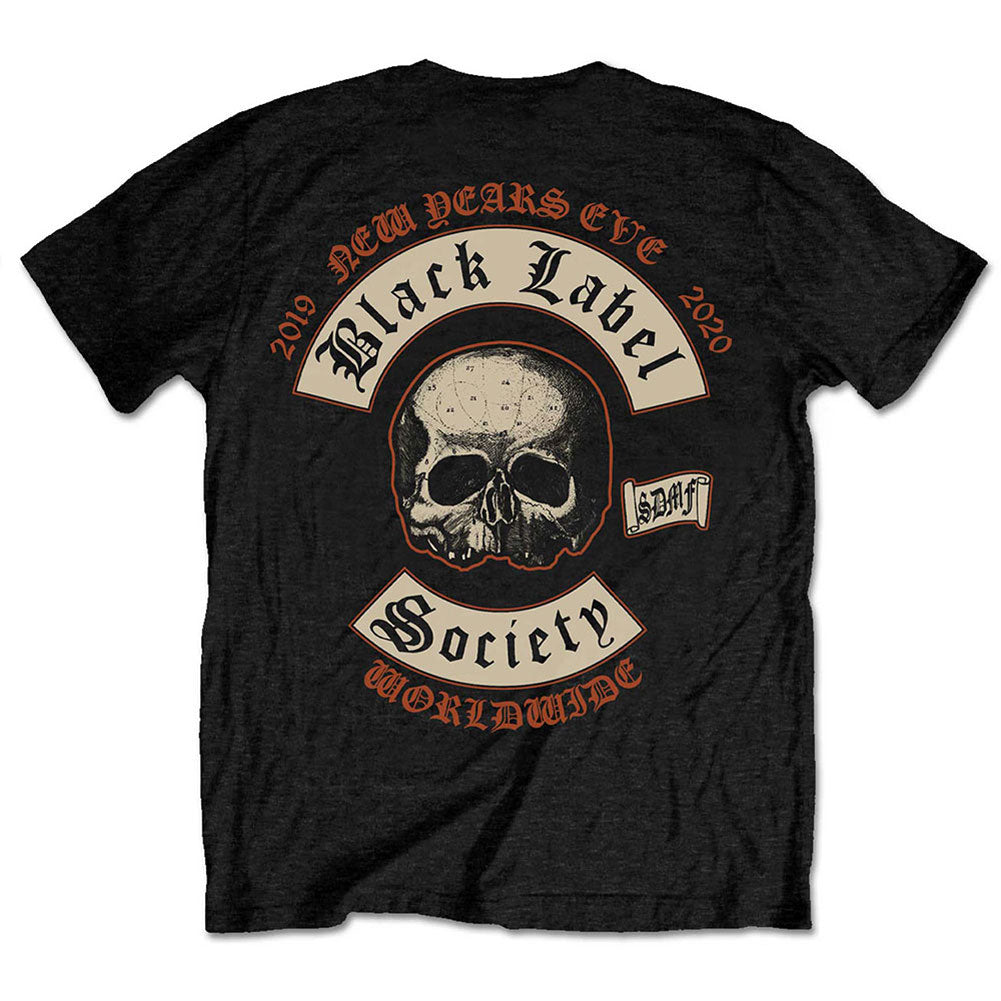 Black Label Society New Years Eve (Back Print) Slim Fit T-shirt Back