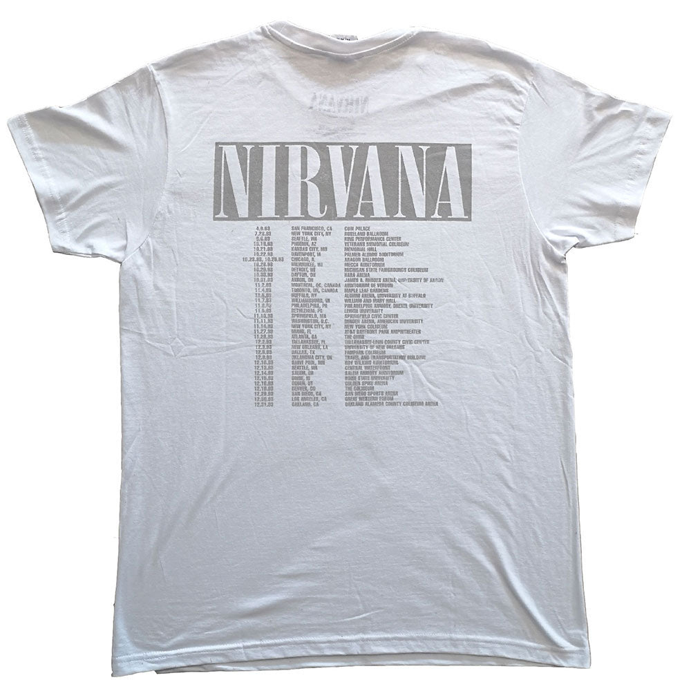Nirvana In Utero Tour (Back Print) Slim Fit T-shirt Back