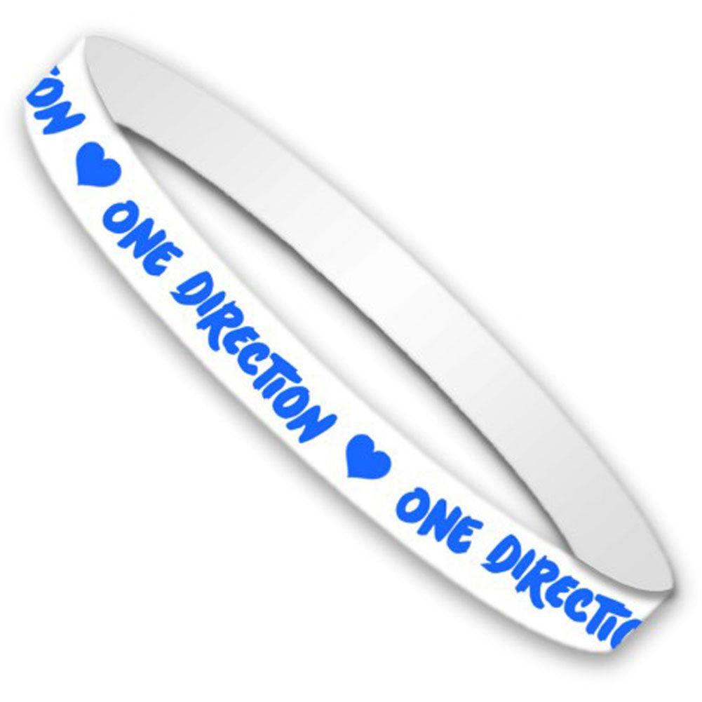 One Direction Colours Rubber Bracelet Front
