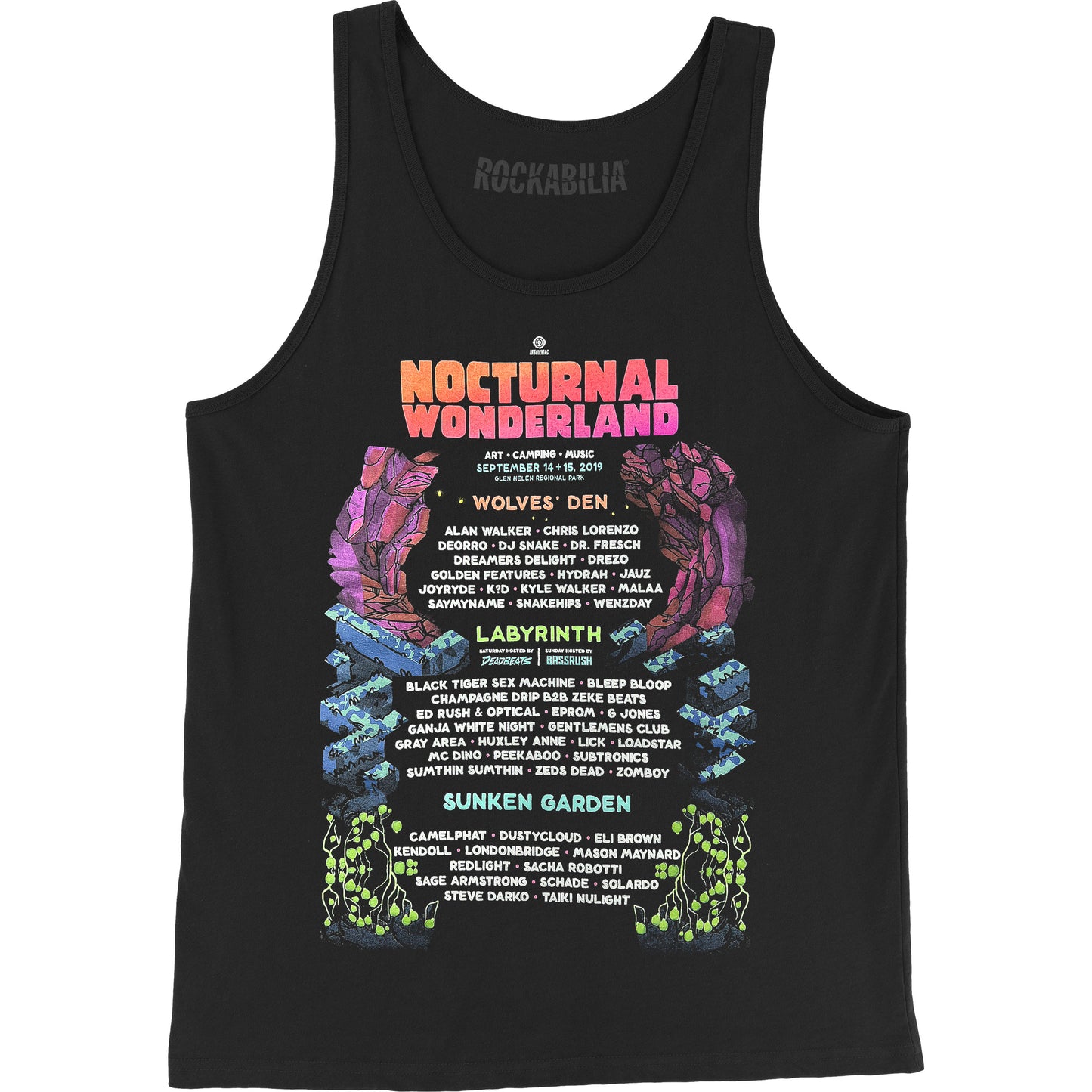 Nocturnal Wonderland Mens Tank Front