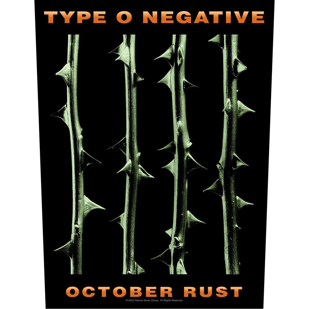 Type O Negative October Rust Back Patch Front