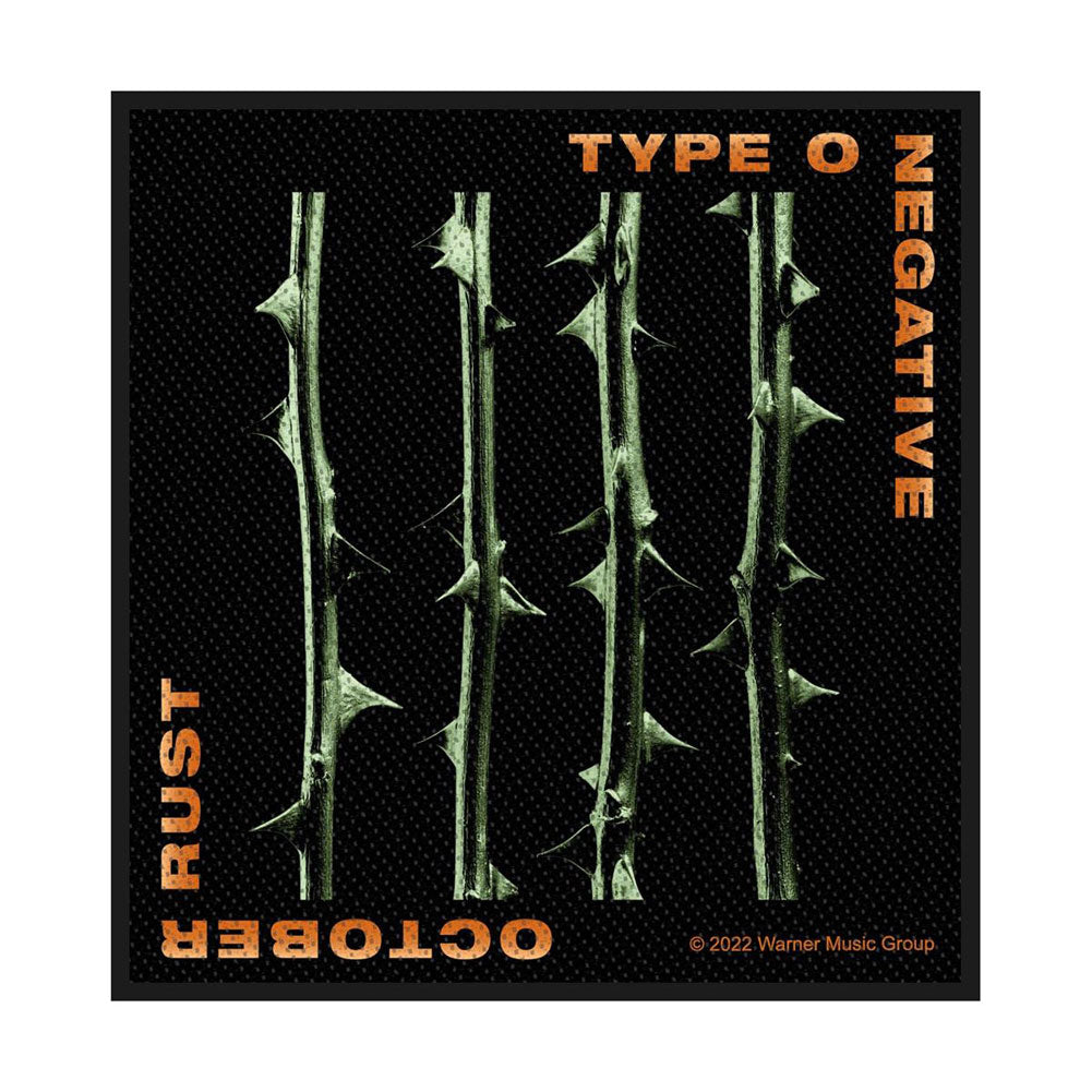 Type O Negative October Rust Woven Patch Front