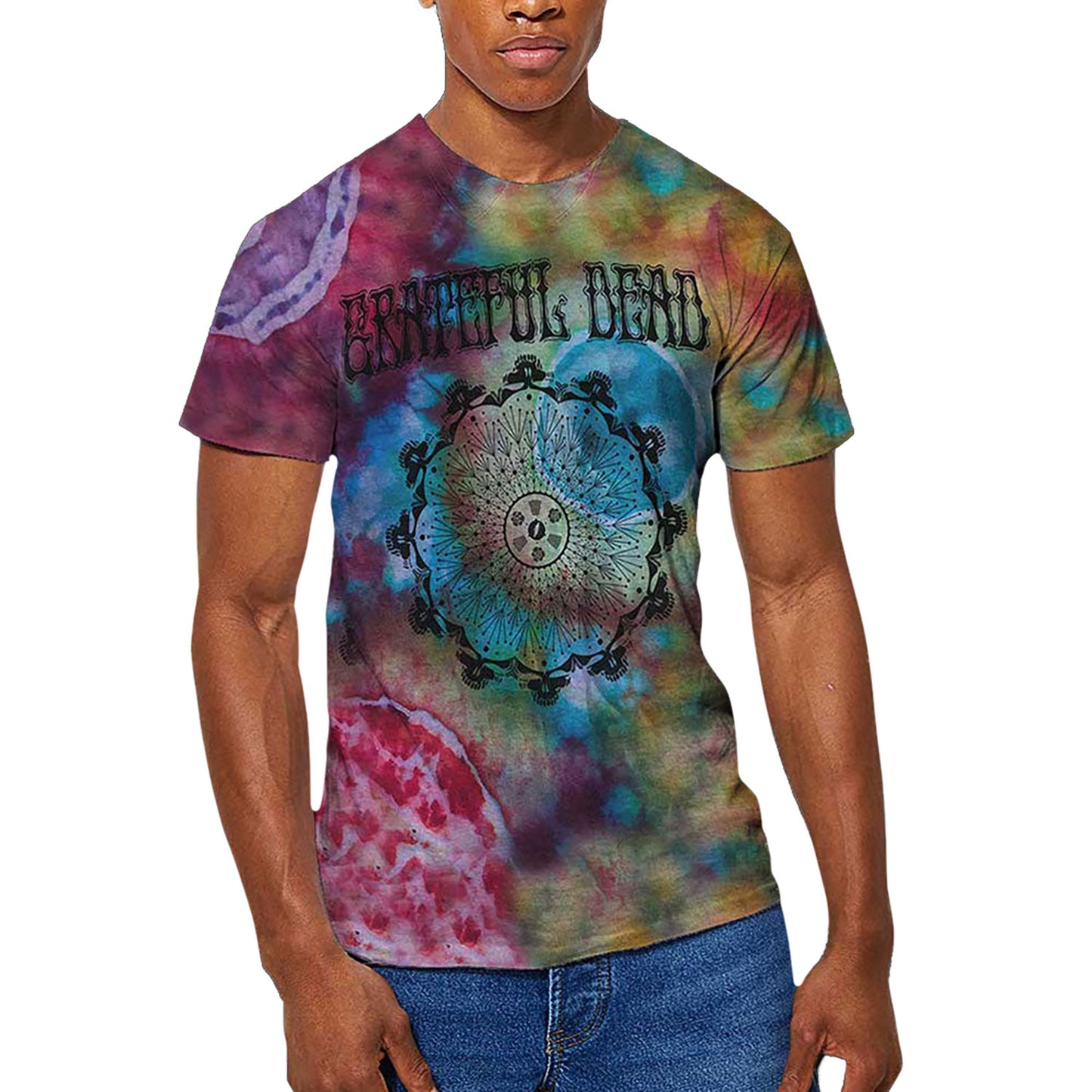 Grateful Dead May '77 Vintage (Dip-Dye) Tie Dye T-shirt Back