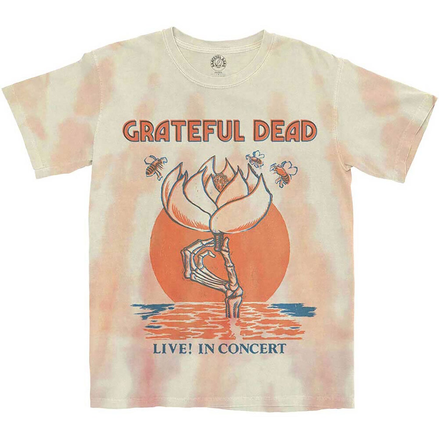Grateful Dead Sugar Magnolia (Dip-Dye) Tie Dye T-shirt Front