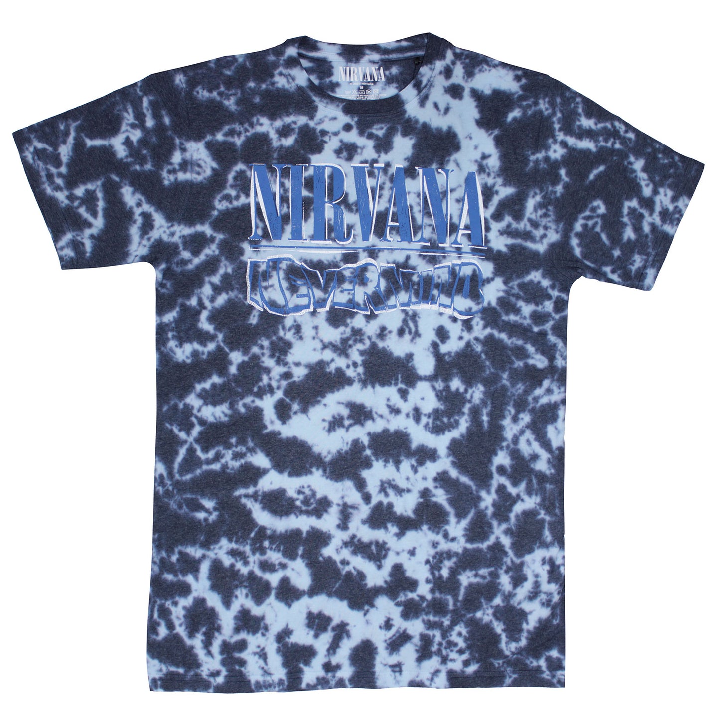 Nirvana Nevermind Wavy Logo (Dip-Dye) Tie Dye T-shirt Front