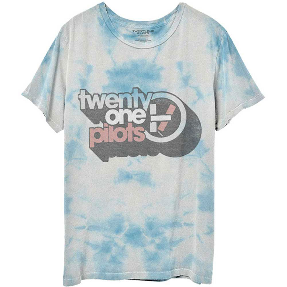 Twenty One Pilots Vintage Block Holiday (Dip-Dye) Tie Dye T-shirt Front