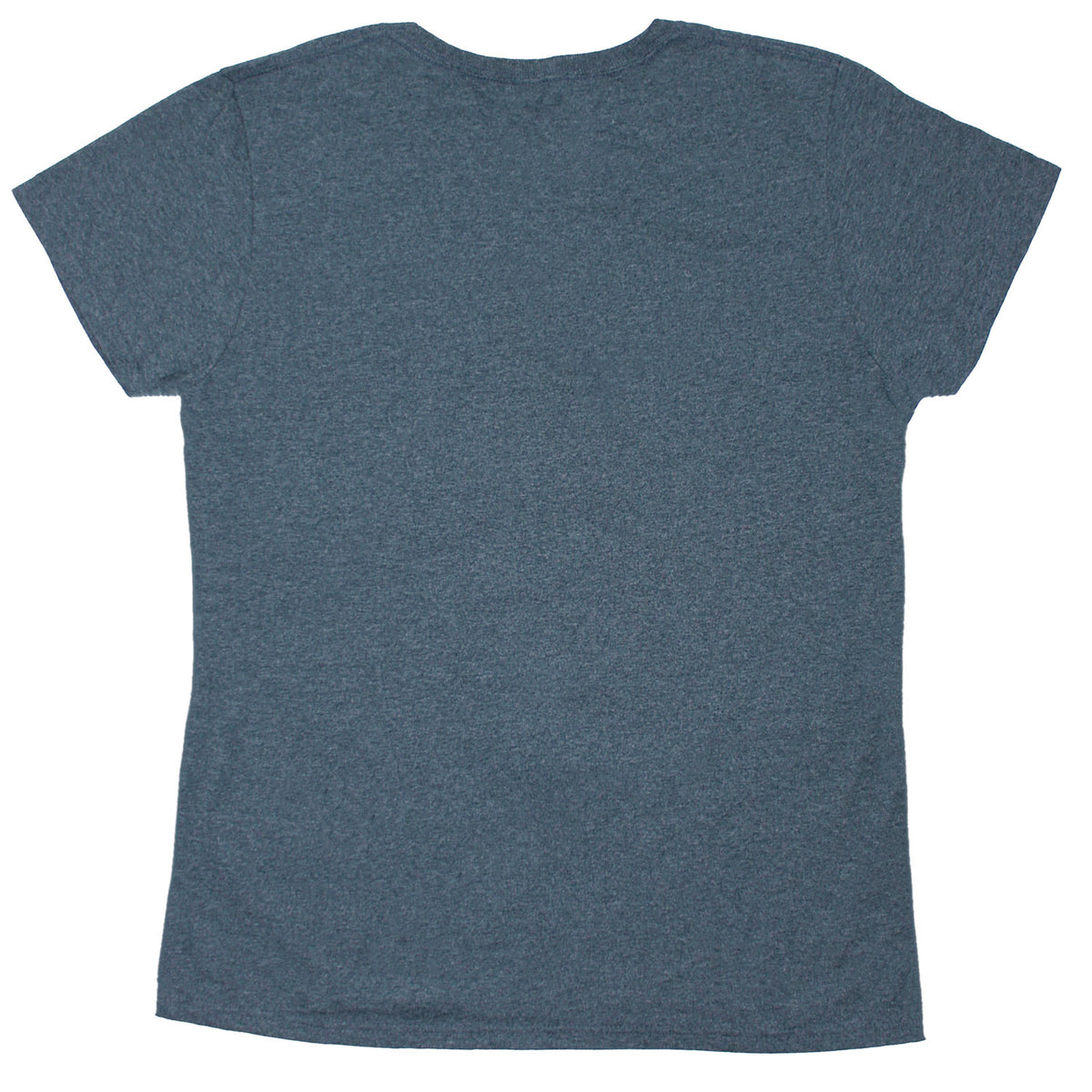 Rolling Stones Cracked Logo & Tongue on Dark Heather Gray Women's Tee Womens T-shirt Back