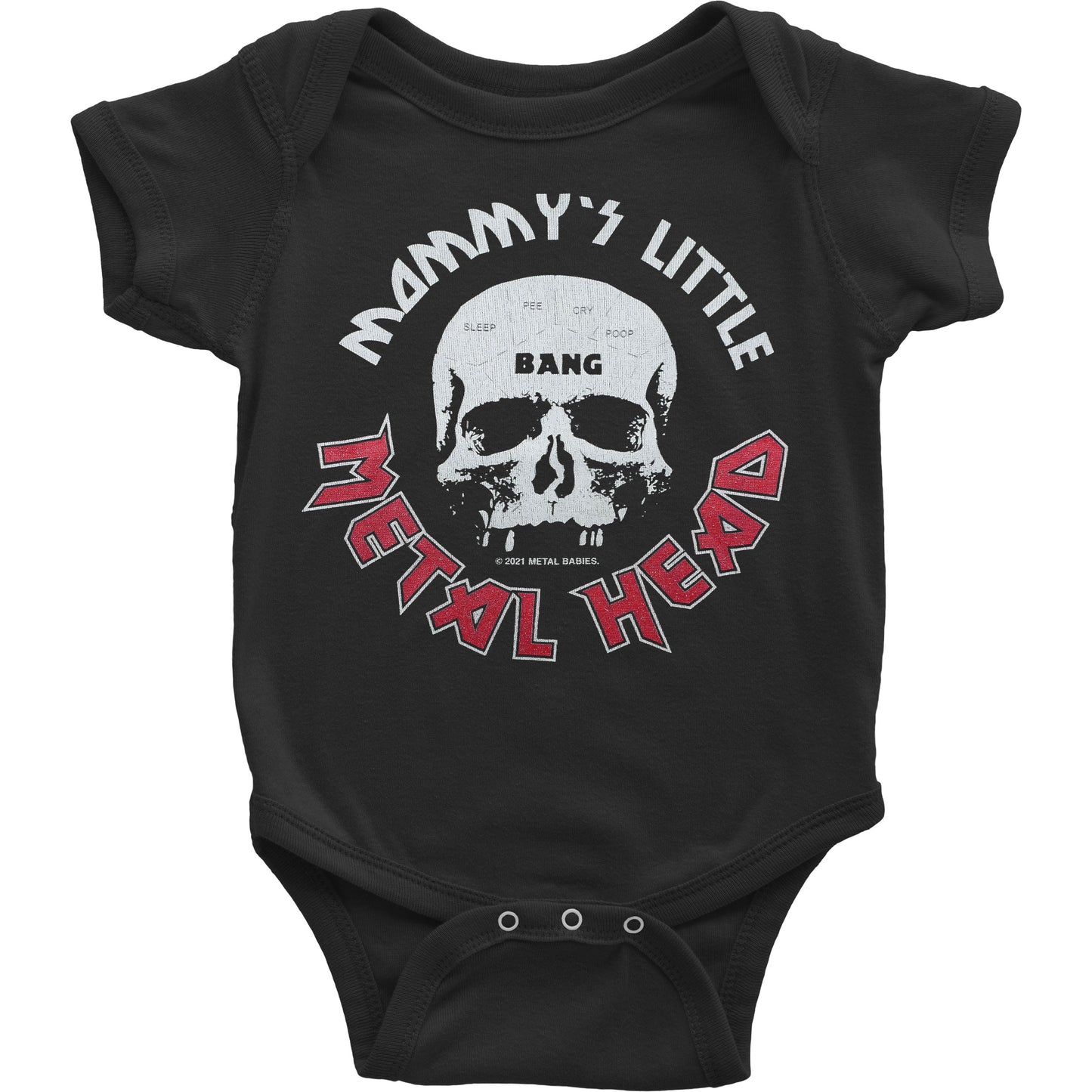 Metal Babies Mommy's Little Metal Head Bodysuit