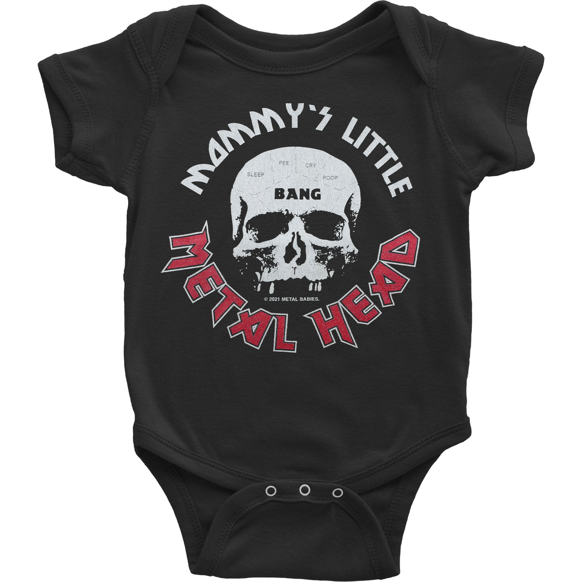 Metal Babies Mommy's Little Metal Head Bodysuit Front