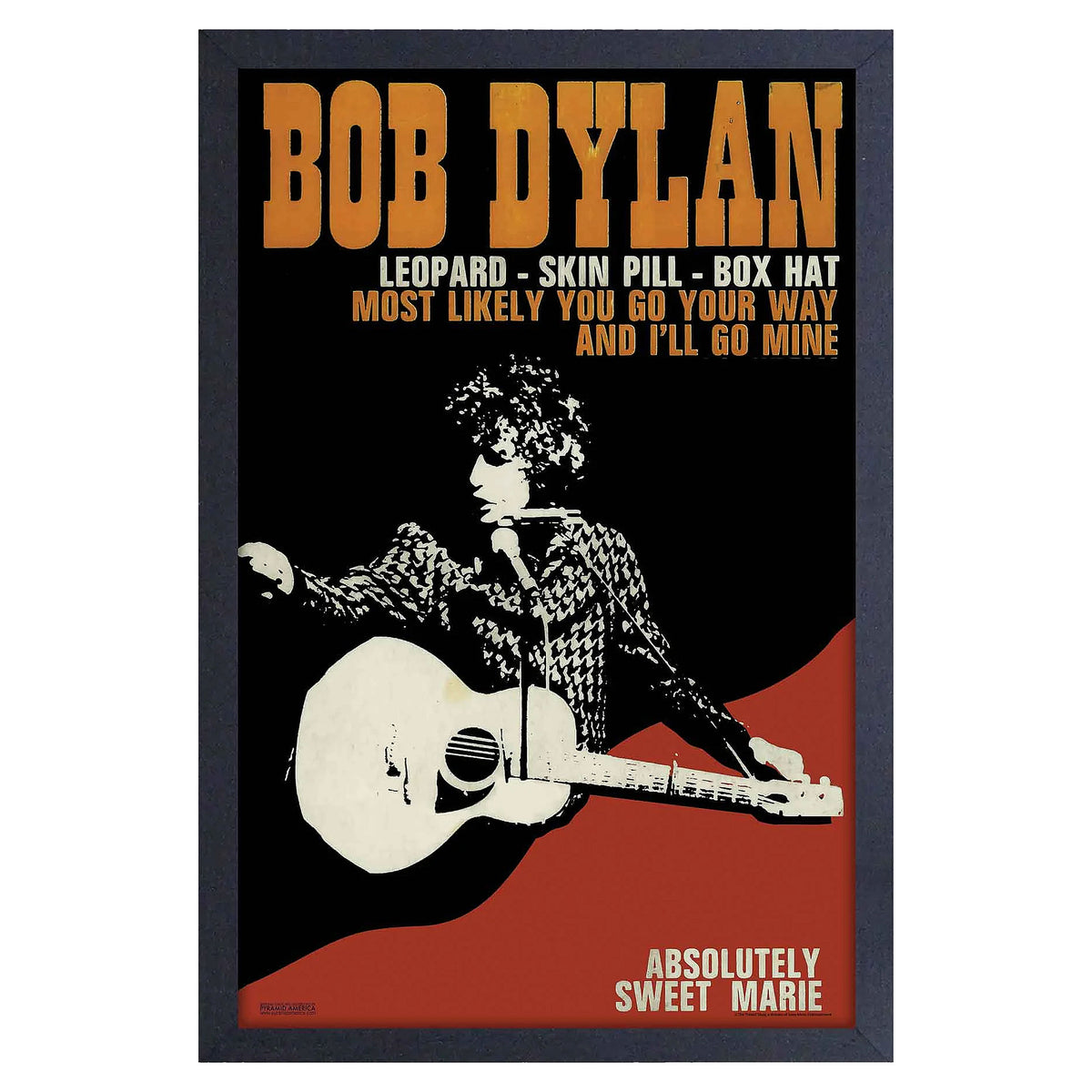 Bob Dylan Sweet Marie Framed Wall Art Front